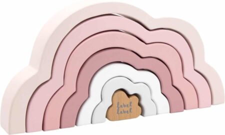 Label Label - Rainbow Puzzle Cloud - Pink