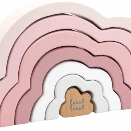 Label Label - Rainbow Puzzle Cloud - Pink