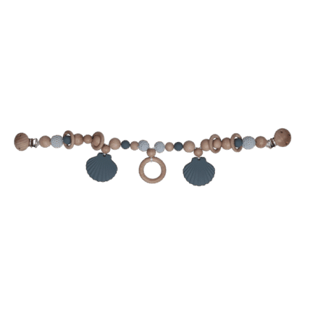 Label Label - Silicone - Stroller Chain - Shell - Blue