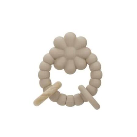 Label Label - Silicone - Teether - Flower - Nougat