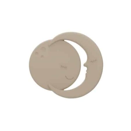 Label Label - Silicone - Teether - Moon - Nougat