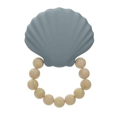 Label Label - Silicone - Teether - Shell - Blue