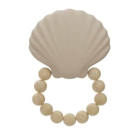 Label Label - Silicone - Teether - Shell - Nougat