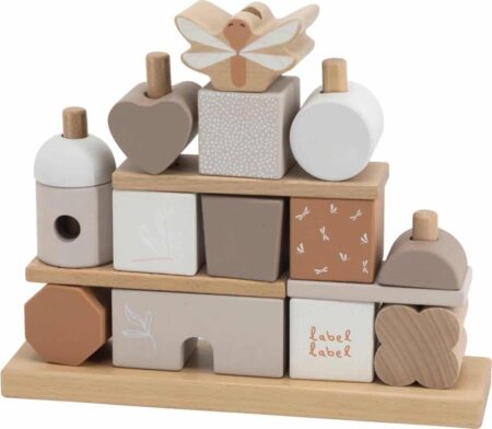 Label Label - Stacking Blocks House - Nougat