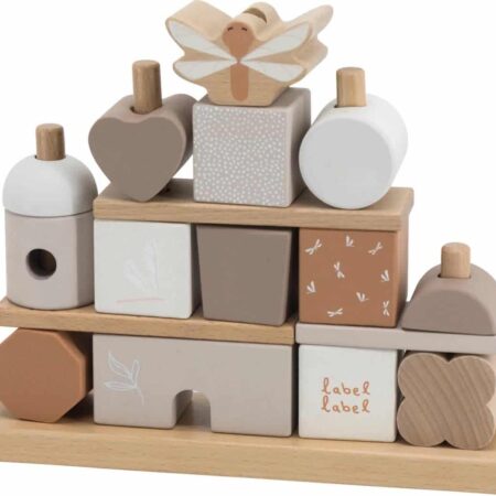 Label Label - Stacking Blocks House - Nougat