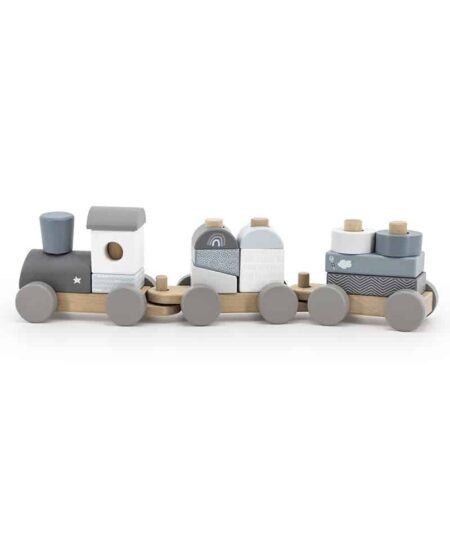 Label Label - Stacking Train - Blue