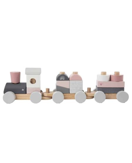 Label Label - Stacking Train - Pink