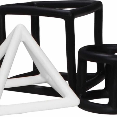 Label Label - Teether Toy Silicone - Geometric Shapes - Black & White