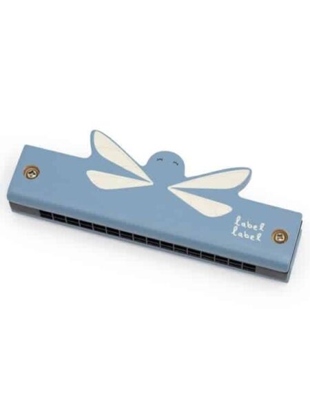 Label Label - Wooden Harmonica - Blue