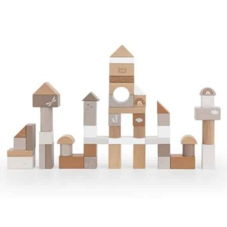 Label Label - Wooden blocks 50pcs - Nougat