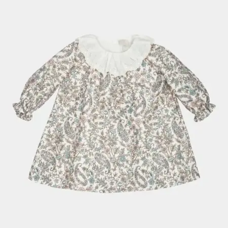 Lalalu - Jurk floral met kanten kraag