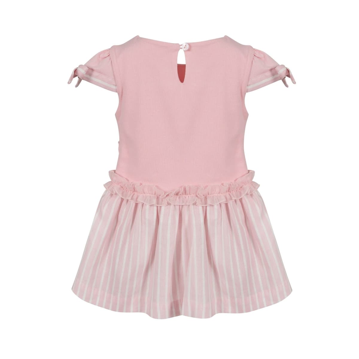 Lapin House - Jurk Met Strikjes Op Schouder - Roze