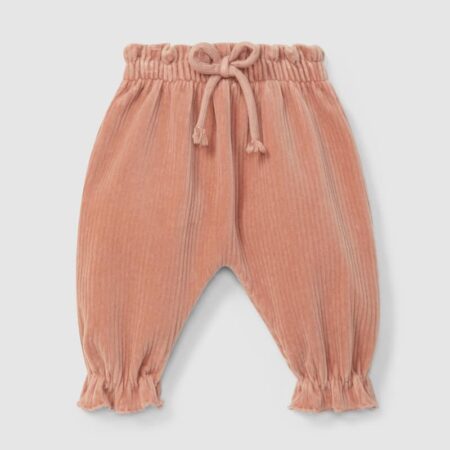 Laranjihna - Broek Velours - oudroze