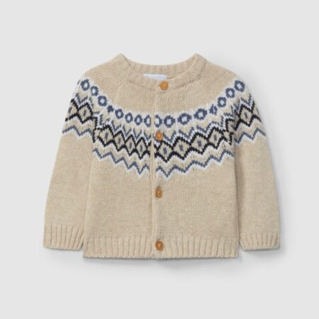 Laranjihna - Gilet Jacquard Tricot