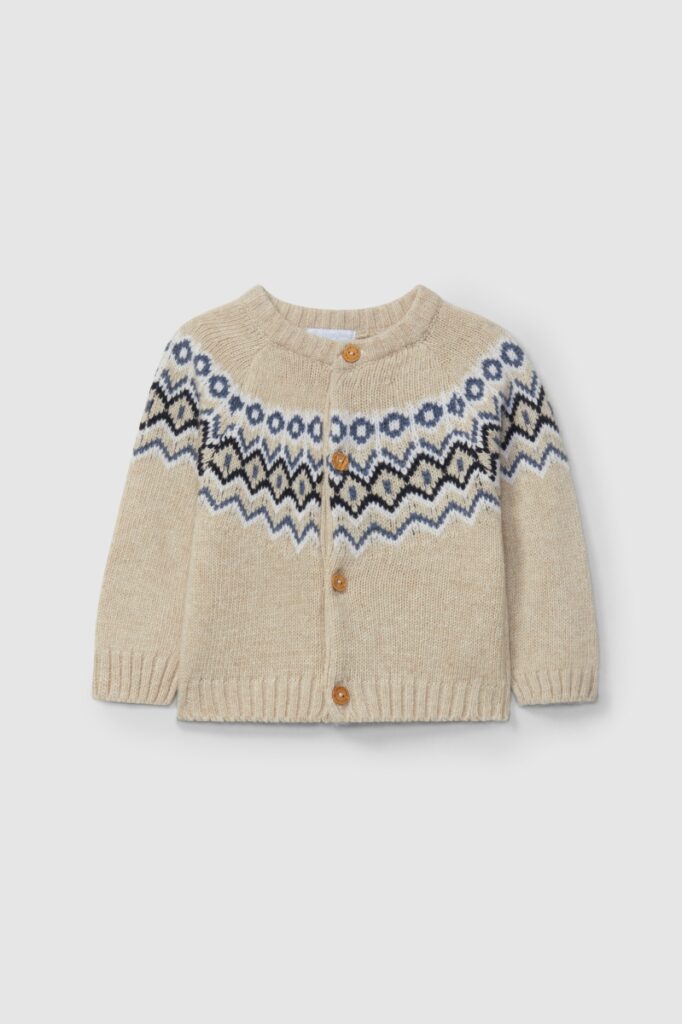Laranjihna - Gilet Jacquard Tricot