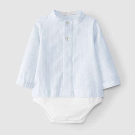 Laranjinha - Bodyhemd - streepjes blauw