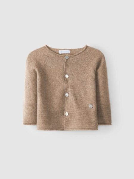 Laranjinha - Gilet met Knoopjes Camel