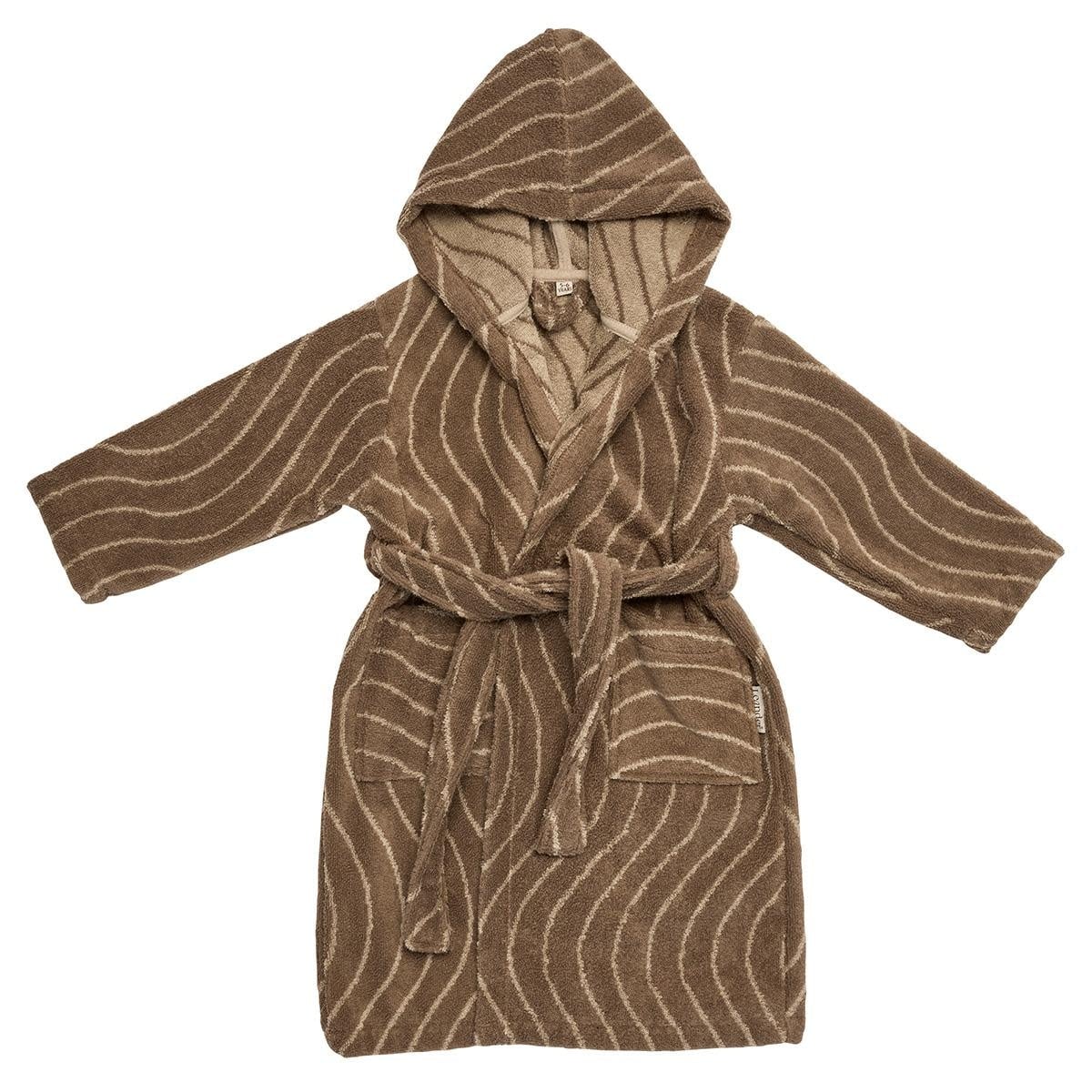 Leander - Bathrobe, size 3-4 yr, Woodland, Organic cotton, Mocca