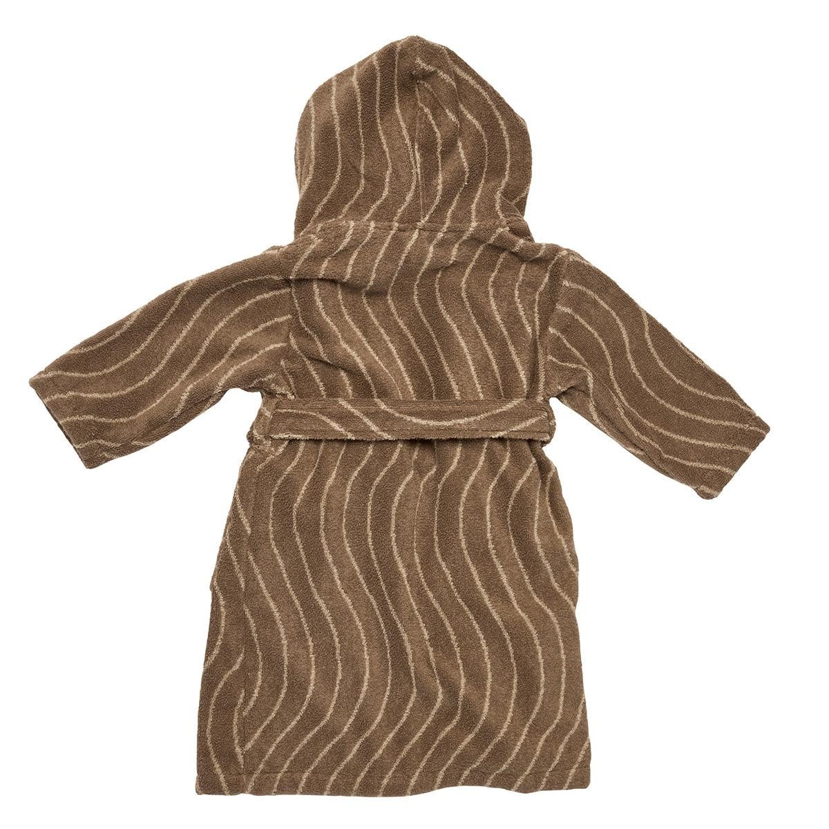 Leander - Bathrobe, size 5-6 yr, Woodland, Organic cotton, Mocca