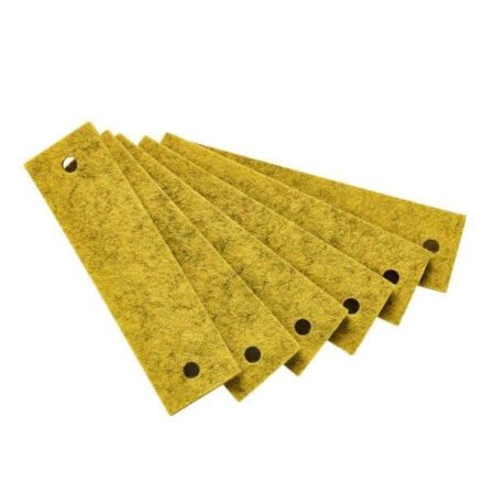 Leander - Handle, felt, 6 pcs., Yellow
