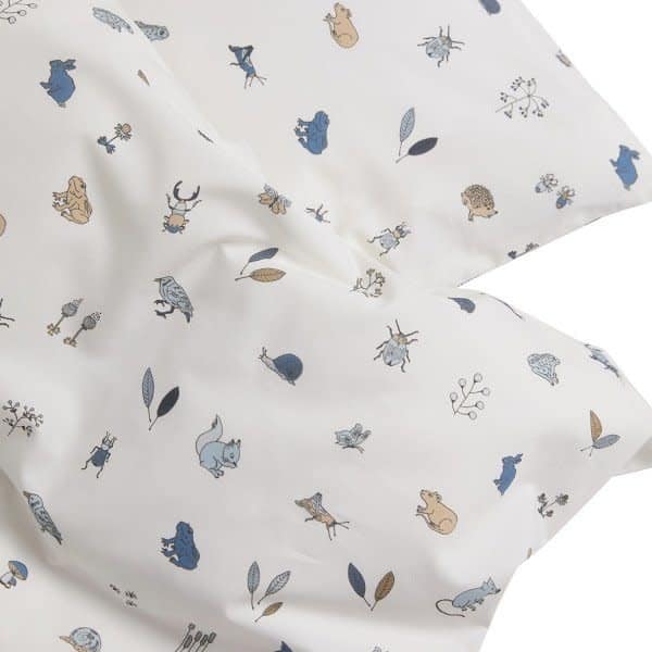 Leander - Junior bedding, 100x135 cm, Forrest, Organic Cotton, Dusty blue