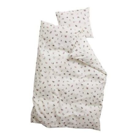 Leander - Junior bedding, 100x135 cm, Forrest, Organic Cotton, Dusty rose