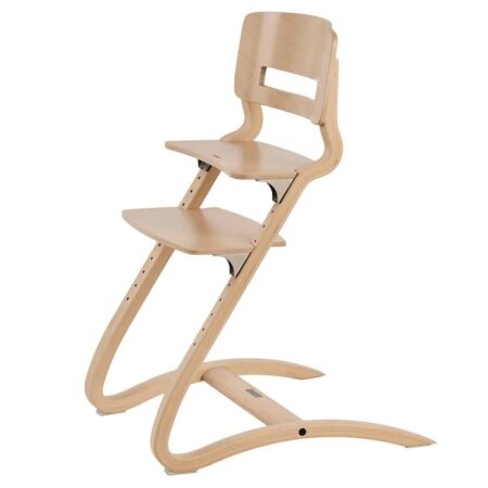 Leander - Louie™ Highchair wo. Safety Bar, Beech, Natural