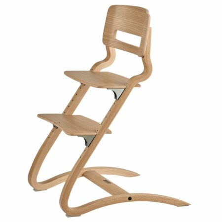 Leander - Louie™ Highchair wo. Safety Bar, Oak, Natural