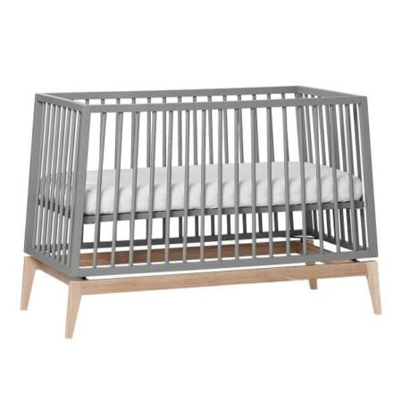Leander - Luna™ Baby Cot, 120x60 cm, Grey