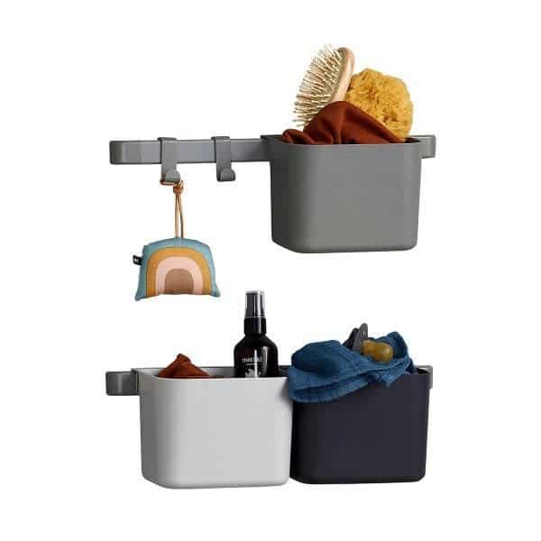 Leander - Organizers 3 pcs., 2 pcs. rack short, Dusty grey