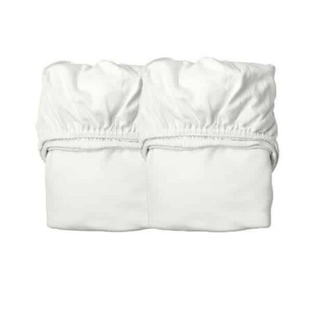 Leander - Sheet for baby cot, 2 pcs., Organic Cotton, Snow