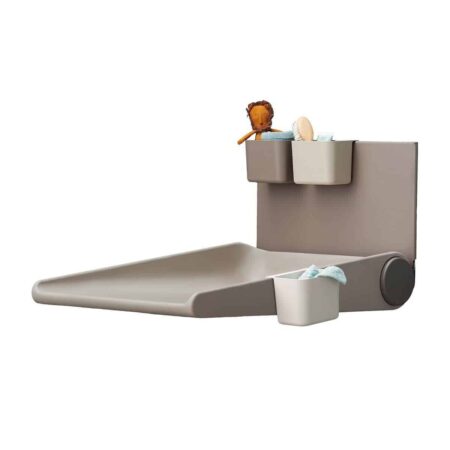 Leander - Wally™ wall mounted changing table, Cappuccino