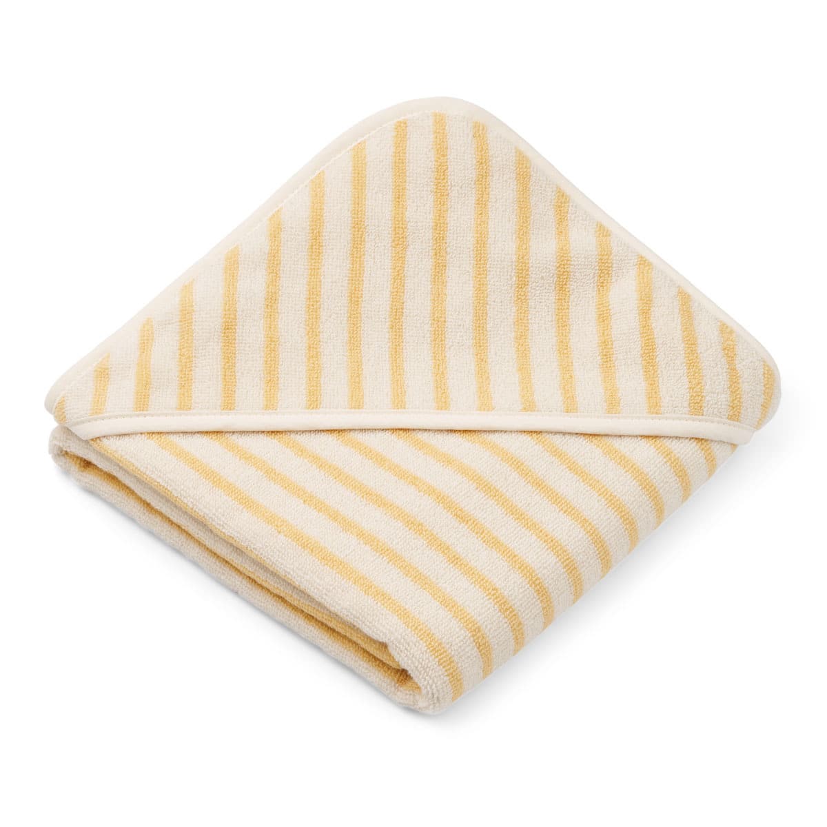 Liewood - Alba Hooded Baby Towel Y/D Stripe Jojoba/Creme de la Creme