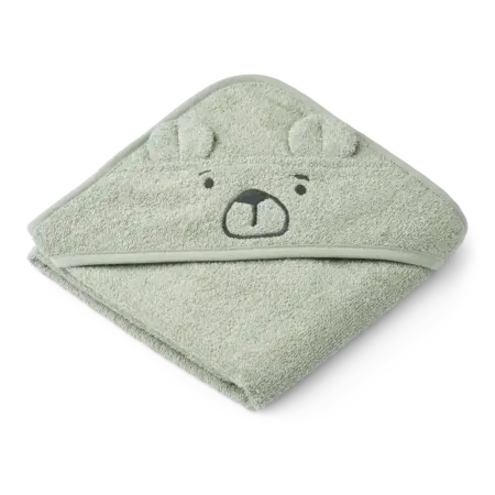 Liewood - Albert Bear Hooded Towel - Dove Blue