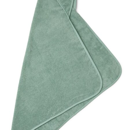 Liewood - Albert hooded towel 7376 Rabbit peppermint