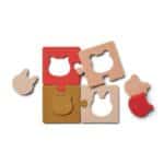 Liewood - Bodil silicone puzzel-rose multi mix