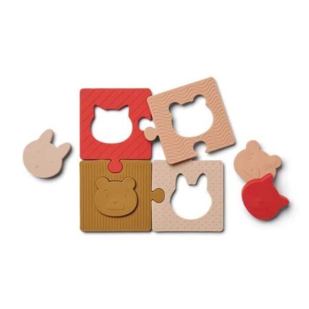 Liewood - Bodil silicone puzzel-rose multi mix
