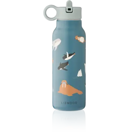 Liewood - Falk Water Bottle 350 ML - Arctic Sea / Ocean view