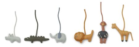 Liewood - Helmut playgym accessories - 6 pack 1114 Safari mix