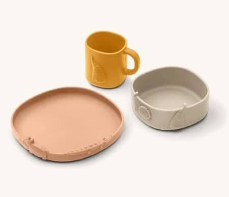 Liewood - Kine Tableware Set - Tuscany rose mix