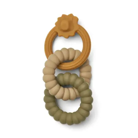 Liewood - Gilbert bijtring - Lion / Golden caramel multi mix