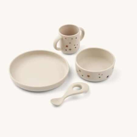 Liewood - Vivi Printed tableware set - Star bright / Sandy