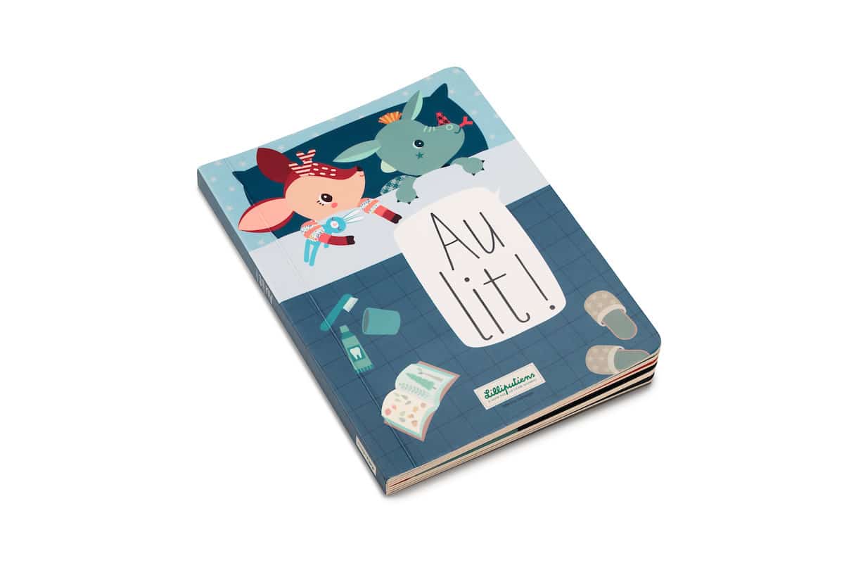 Lilliputiens - Au Lit ! - Livre Tactile Alleen In Het Frans
