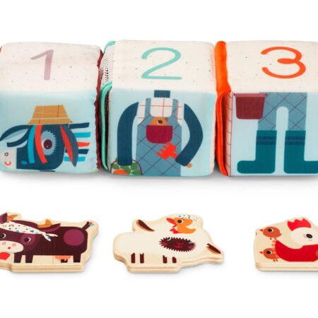 Lilliputiens - Verstoppertje op de boerderij - kubussen