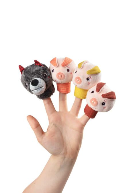 Lilliputiens - Vingerpopjes Wolf En 3 Biggetjes