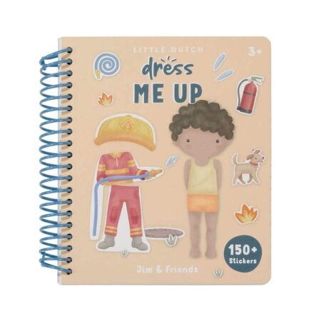 Little Dutch - Aankleed- en stickerboek Jim & Friends