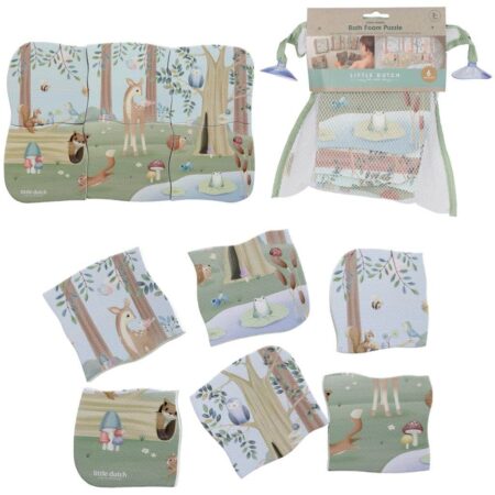 Little Dutch - Bad Foam Puzzel - Forest Friends