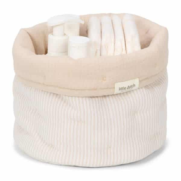 Little Dutch - Commodemandje klein - Pure Soft Beige Stripe