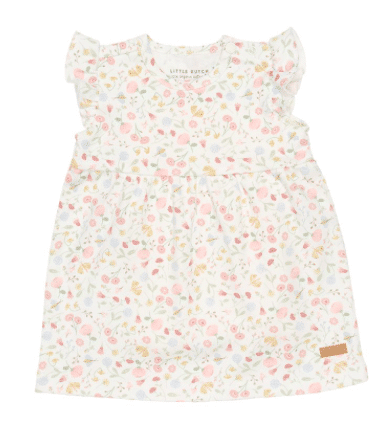 Little Dutch - Jurkje mouwloos ruches Flowers & Butterflies