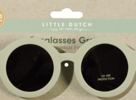 Little Dutch - Kinderzonnebril Rond Green